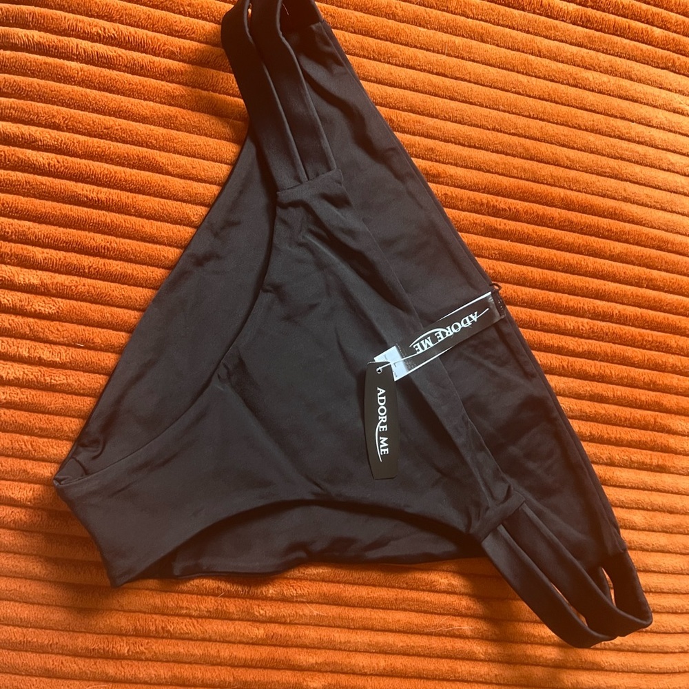 Adore Me Classic Black Swim Bottom Large